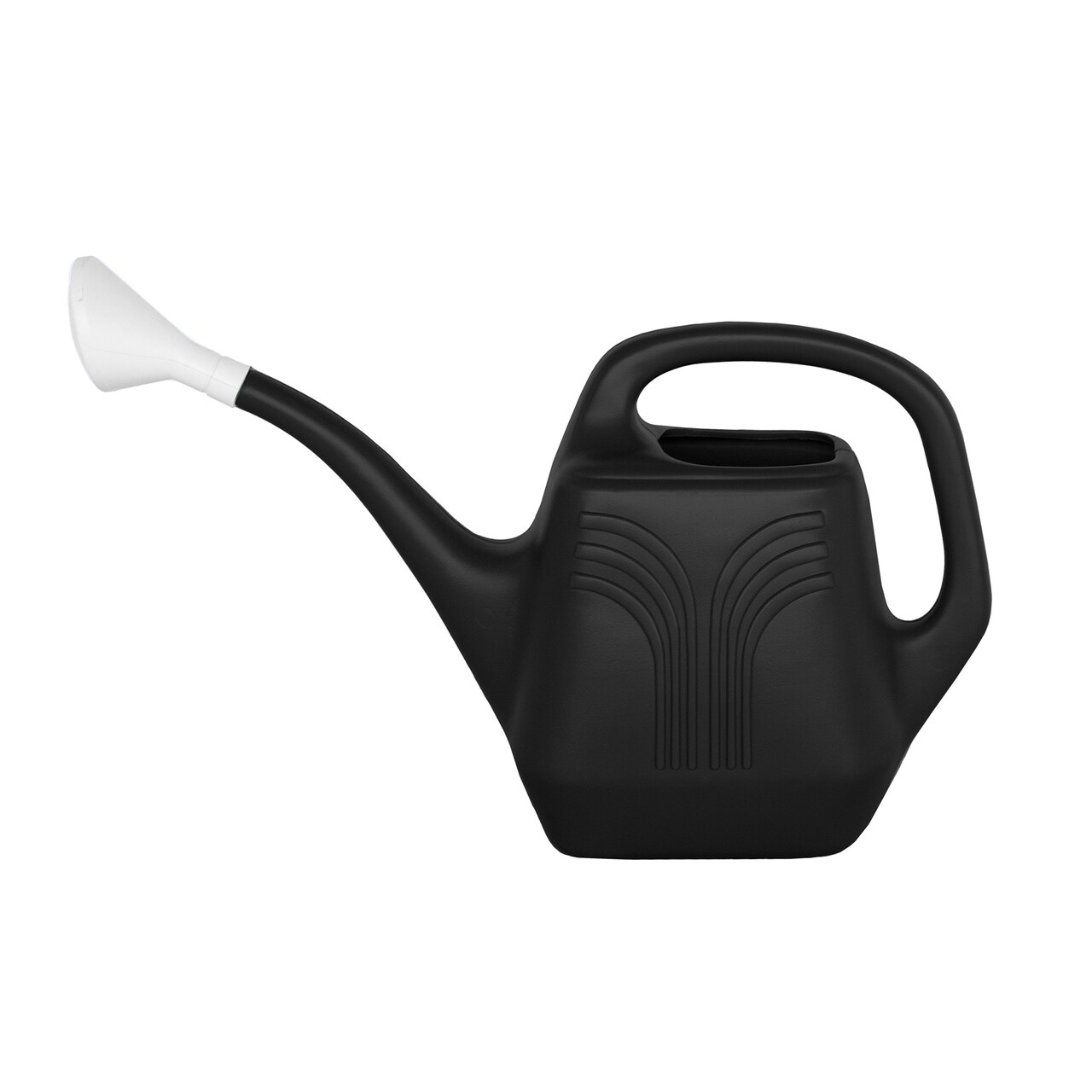 Promo 2 Gallon Black Watering Can Made of Durable Resin, Indoor/Outdoor Use